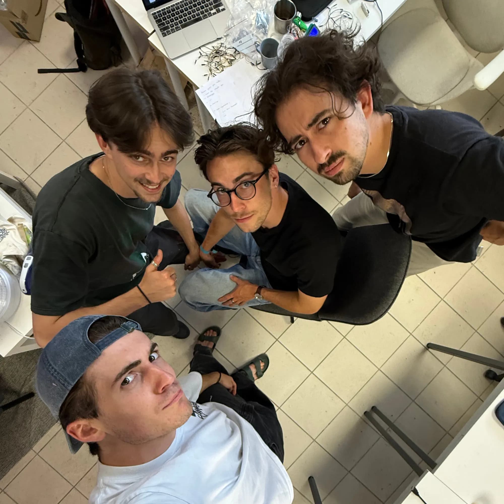 Arthur and his team at their agency office